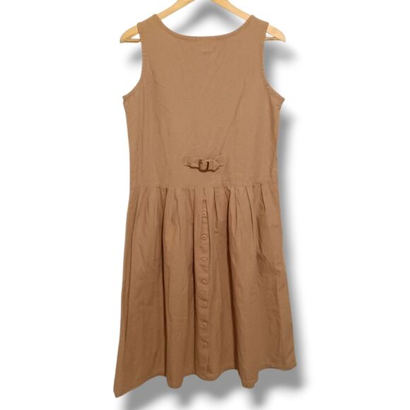 Vintage Via Sant Andrea Jumper Dress-Size 9/10-Pockets-1990s-Adjustable Back - Picture 5 of 9